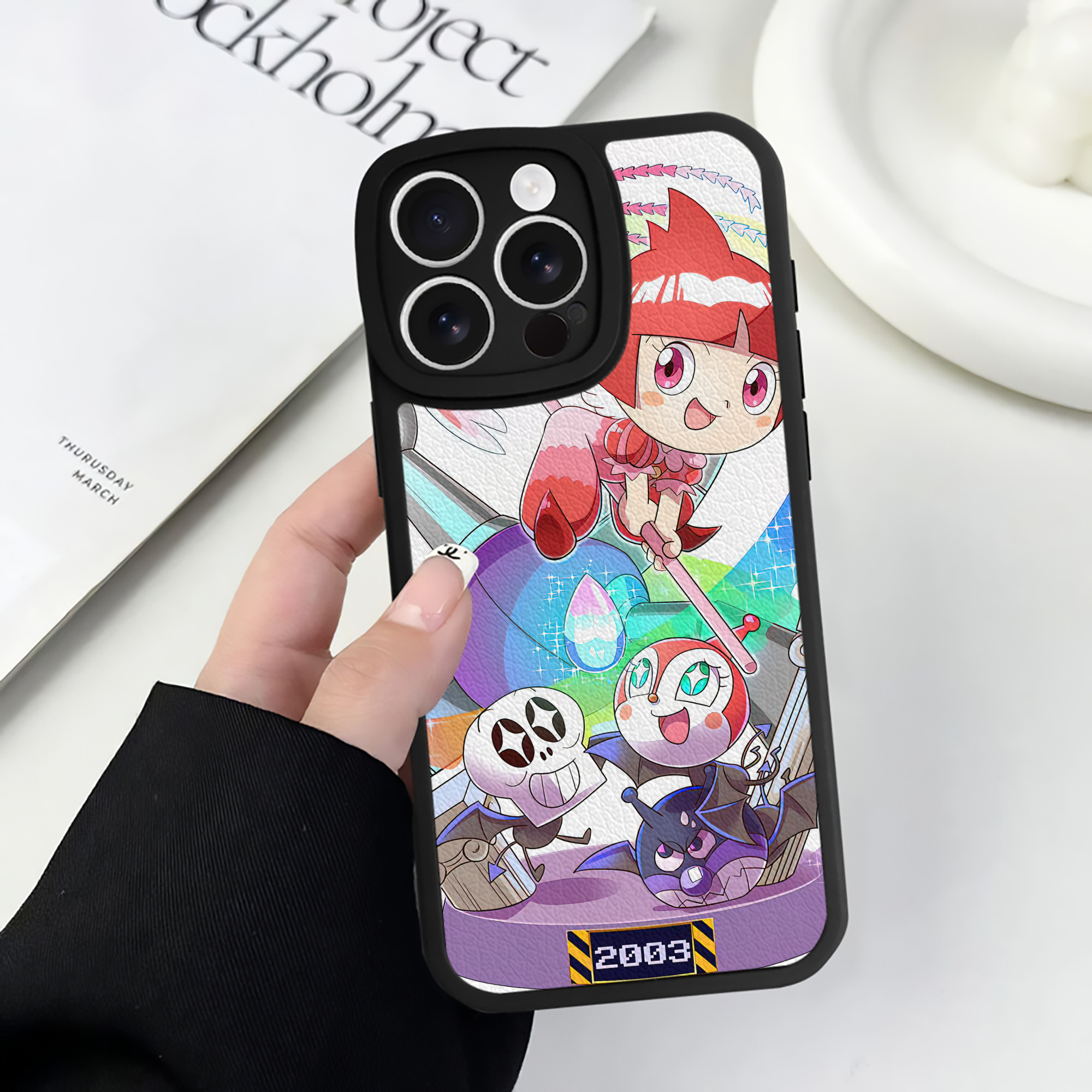 （画像用） アンパンマン Anpanman 【iPhone 16シリーズ対応】シリコンスマホケース（レザー調） 材質：シリコン